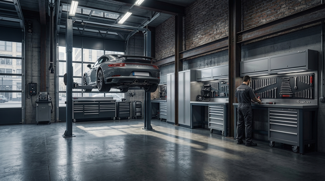 Yohannes Gebeyehu Garage workshop interior